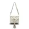 Zellia Női Oldaltáska 24104 Beige-Arany - Leaf -