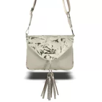 Zellia Női Oldaltáska 24104 Beige-Arany - Leaf -