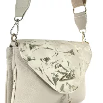 Zellia Női Oldaltáska 24104 Beige-Arany - Leaf -