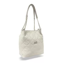 Zellia Női Válltáska 25025 Beige Matt - Steppelt -