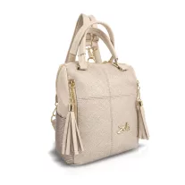 Zellia Női Hátizsák 25180 Beige-Arany - Rimini-Groove -