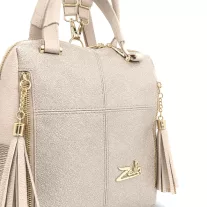 Zellia Női Hátizsák 25180 Beige-Arany - Rimini-Groove -