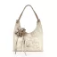 Zellia Női Válltáska 26038F Beige-Arany - Glass - Virág Dísszel -