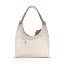   Zellia Női Válltáska 26038F Beige-Arany - Glass - Virág Dísszel -