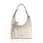 Zellia Női Válltáska 26038F Beige-Arany - Csillámos - Virág Dísszel -
