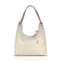   Zellia Női Válltáska 26038F Beige-Arany - Csillámos - Virág Dísszel -