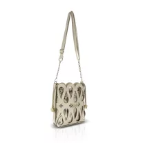 Zellia Női Oldaltáska 26040 Beige-Arany