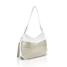 Zellia Női Válltáska 26058 Fehér-Arany-Beige