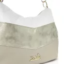 Zellia Női Válltáska 26058 Fehér-Arany-Beige
