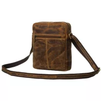 Peterson férfi bőr oldaltáska 4092-TMH-4855 Tan – Barna