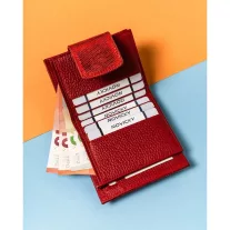 Lorenti női bőr pénztárca 42329-CEK – piros