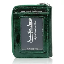   Jennifer Jones Női Bőr Pénzt 5262-14 Zöld Pillangó - Mini