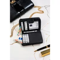 Lorenti Női Bőr Pénztárca 76115-Mkr-4409 Black - Fekete