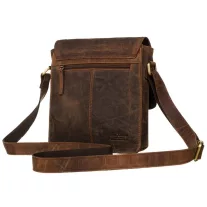   Peterson férfi bőr oldaltáska 996-M-NSH-4901 Tan – Barna