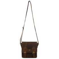   Peterson férfi bőr oldaltáska 996-M-NSH-4901 Tan – Barna