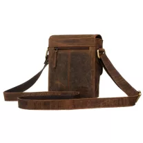   Peterson férfi bőr oldaltáska 996-S-NSH-4918 Tan – Barna