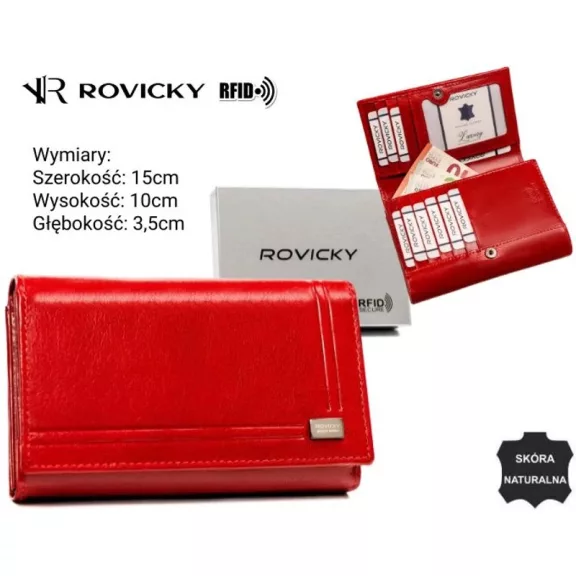 Rovicky női bőr pénztárca CPR-007-BAR Rovicky női bőr pénztárca CPR-007-BAR