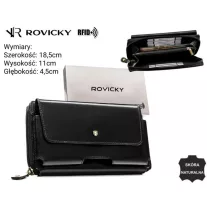 Rovicky férfi bőr pénztárca CPR-043-RVT – fekete