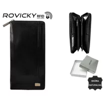 Rovicky női bőr pénztárca CPR-8794-BAR – fekete