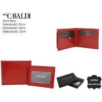 4U Cavaldi férfi bőr pénztárca CW1012-LGV – piros