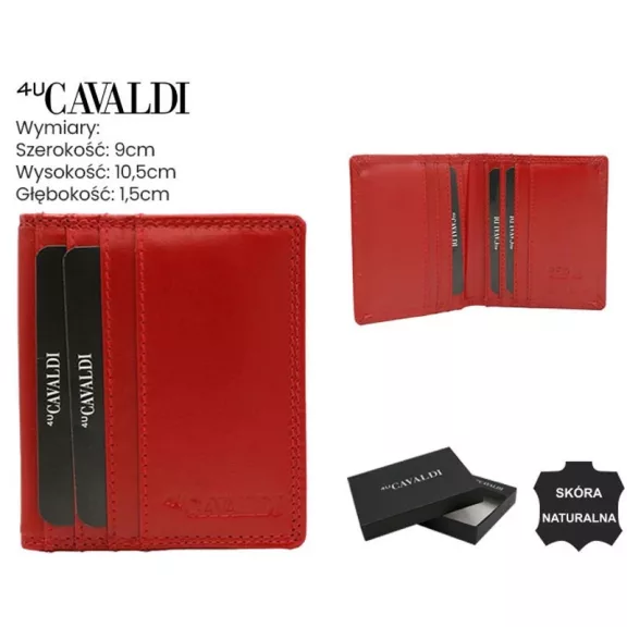 4U Cavaldi férfi bőr pénztárca CW1015-LGV – piros 4U Cavaldi férfi bőr pénztárca CW1015-LGV – piros