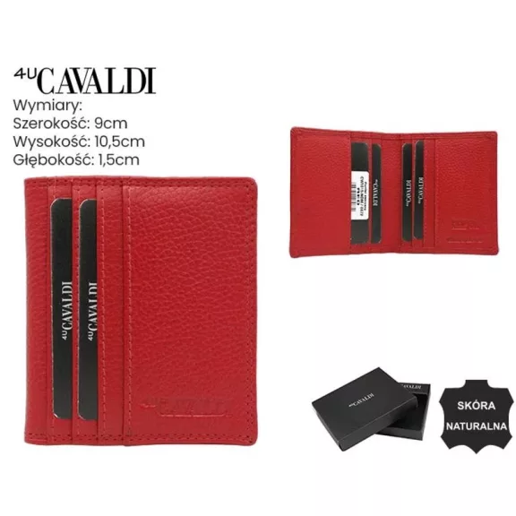 Cavaldi Bőr Kártyatartó Cw1015-Ndm-0872 Red - Piros Cavaldi Bőr Kártyatartó Cw1015-Ndm-0872 Red - Piros