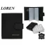 Loren férfi bőr pénztárca GRM-70-05 BLACK
