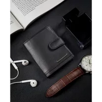 Loren férfi bőr pénztárca GRM-70-05 BLACK