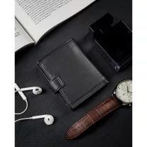 Loren férfi bőr pénztárca GRM-70-05 BLACK