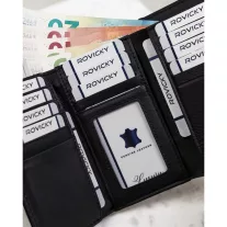 4U Cavaldi női bőr pénztárca H23-1-SH9-BL – fekete
