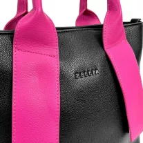 Zellia Női Kézitáska H728 Fekete-Magenta