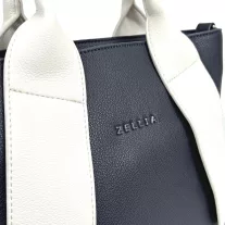 Zellia Női Kézitáska H728 Sötét Kék-Beige
