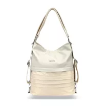  Zellia Női Válltáska/Hátizsáká Alakítható Hz-111 Beige-Arany - Y678 -