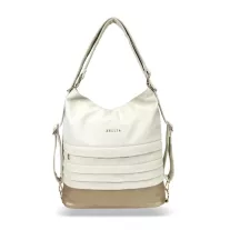   Zellia Női Válltáska/Hátizsáká Alakítható Hz-111 Beige-Pezsgő Arany - D217 -