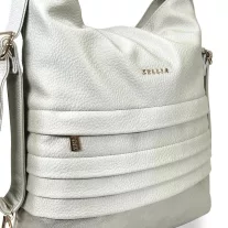   Zellia Női Válltáska/Hátizsáká Alakítható Hz-111 Pearl Beige - Gyöngyházas - K960