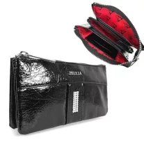   Zellia Női Pénztárca Hz-127 D266 - 4001 - Black - Fekete Lakk