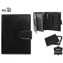 No Brand férfi bőr pénztárca MR-09L-CFL-NL BLACK