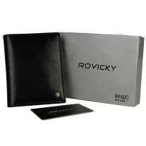 Férfi Bőr Pénztárca N02-Rvt Black