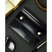 Férfi Bőr Pénztárca N02-Rvt Black