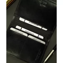 Férfi Bőr Pénztárca N02-Rvt Black