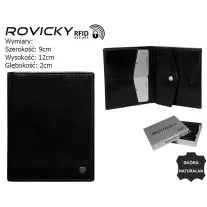 Rovicky férfi bőr pénztárca N03-RVT – fekete