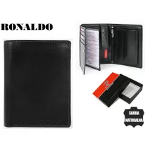 Ronaldo férfi bőr pénztárca N104-VT – fekete