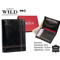 Always Wild férfi bőr pénztárca N20191-VTK-D BLACK