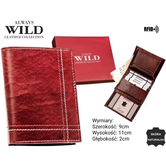 Always Wild férfi bőr pénztárca N20194-VTK-D-4916 WI Always Wild férfi bőr pénztárca N20194-VTK-D-4916 WI