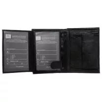 No Brand férfi bőr pénztárca N4-BMN-NL BLACK