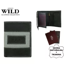Always Wild férfi bőr pénztárca N4-JEANS BLACK