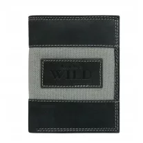 Always Wild férfi bőr pénztárca N4-JEANS BLACK
