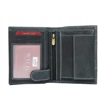 Always Wild férfi bőr pénztárca N4-JEANS BLACK