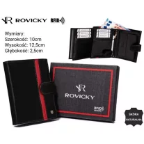 Rovicky férfi bőr pénztárca N4L-RVTP