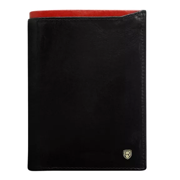 Férfi Bőr Pénztárca N4-Rvt-6870 Black+Red Férfi Bőr Pénztárca N4-Rvt-6870 Black+Red